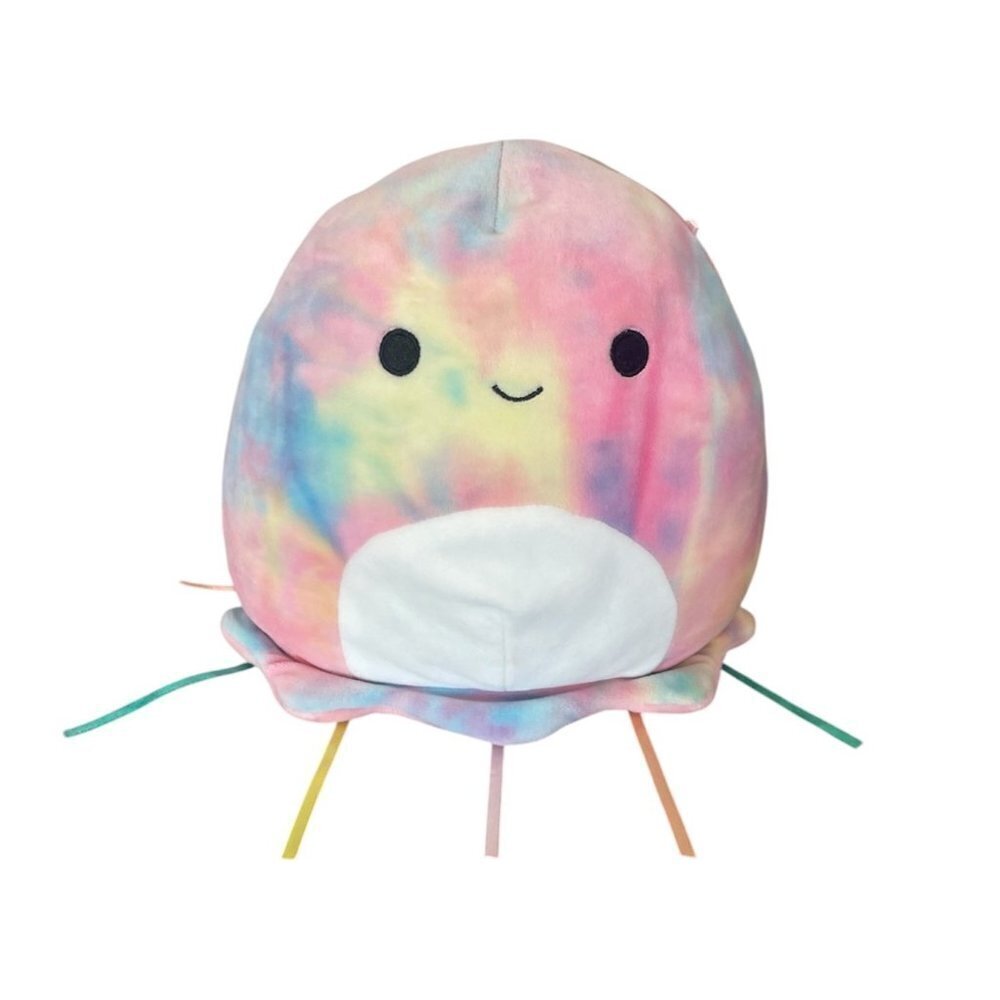 Squishmallow 8” Janet the Jellyfish Tie Dye Rainbow Colors Plush